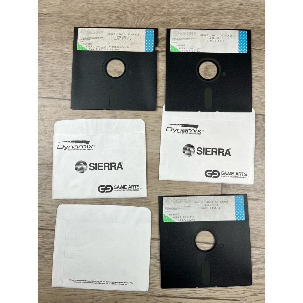 Sierra MS-Dos EGA Tandy - POLICE QUEST 2 /MAN HUNTER 2 /HOYLE GAMES - Value Pack